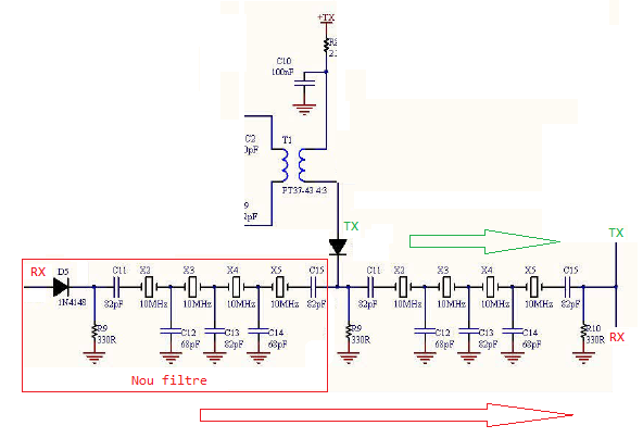 esquema modificacio filtre cristall MST-400 esquema modificacio filtre cristall MST-400
